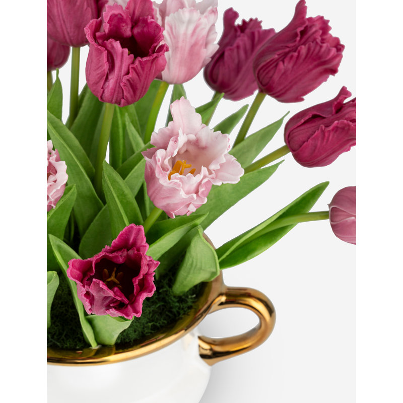 Polyethylene (PE) Tulip Arrangement in Vase