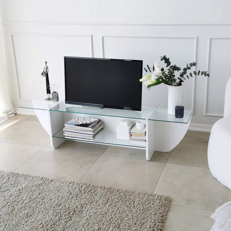 Hekking Unfinished TV Stand for TVs up to 48", White