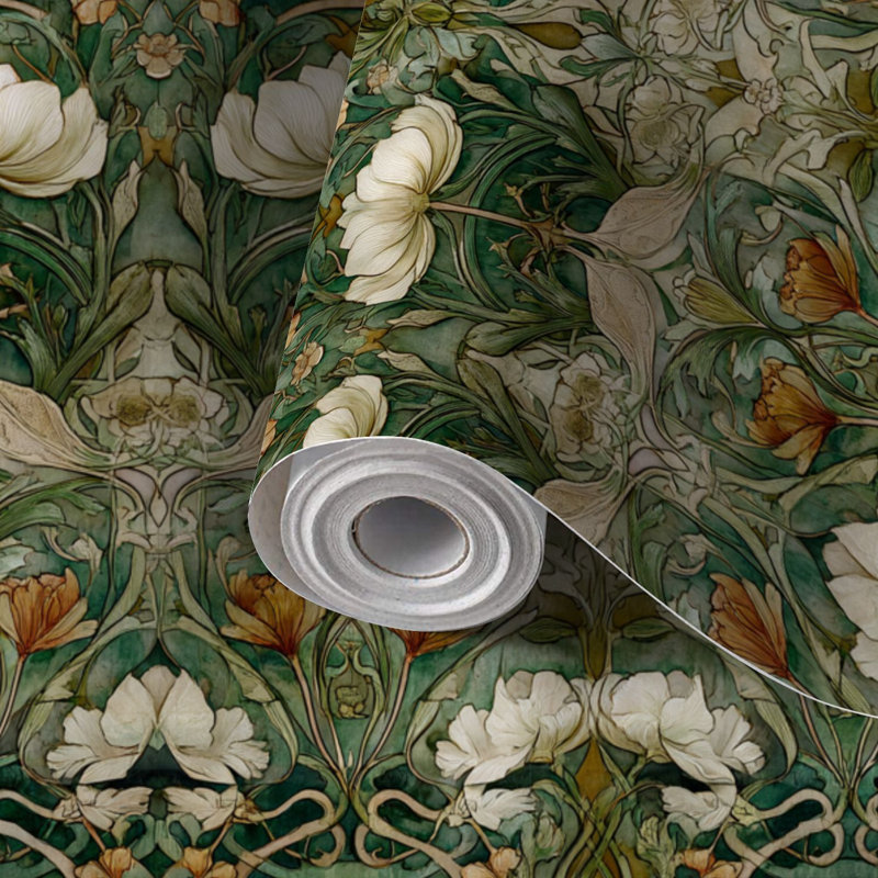 Papier auto-adhésif autocollant et amovible Art Nouveau