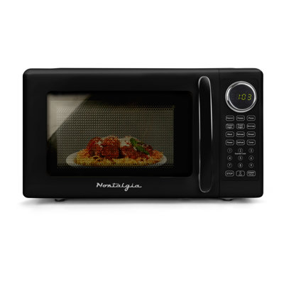 Retro 0.7 Cu Ft Microwave - Black