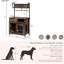 Caisse de rangement pour chien rustique 2-en-1 L 31,5 po x l 16,5 po x H 59,1 po - un chenil de rangement polyvalent qui sert également d'armoire de cuisine