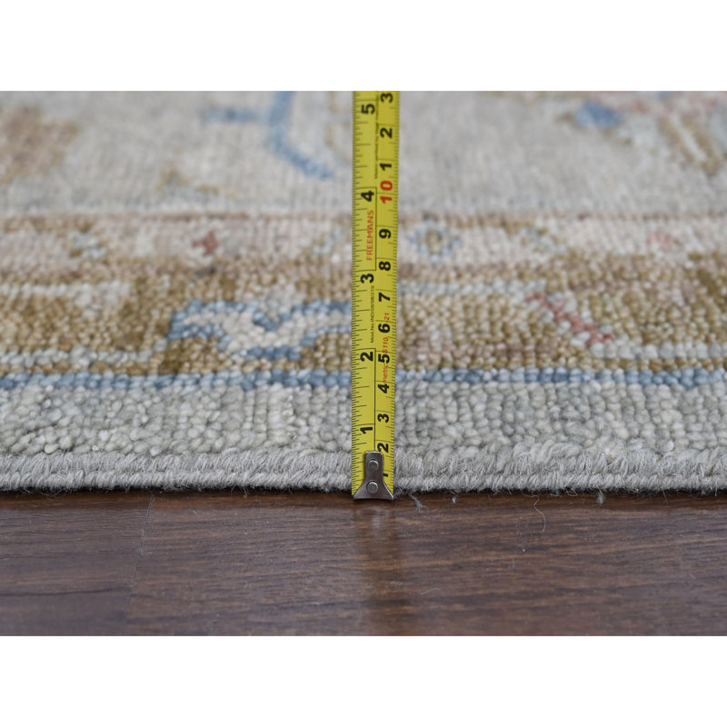 Verbia One-of-a-Kind Rectangle 12'0" X 17'9" New Age Area Rug in Grey