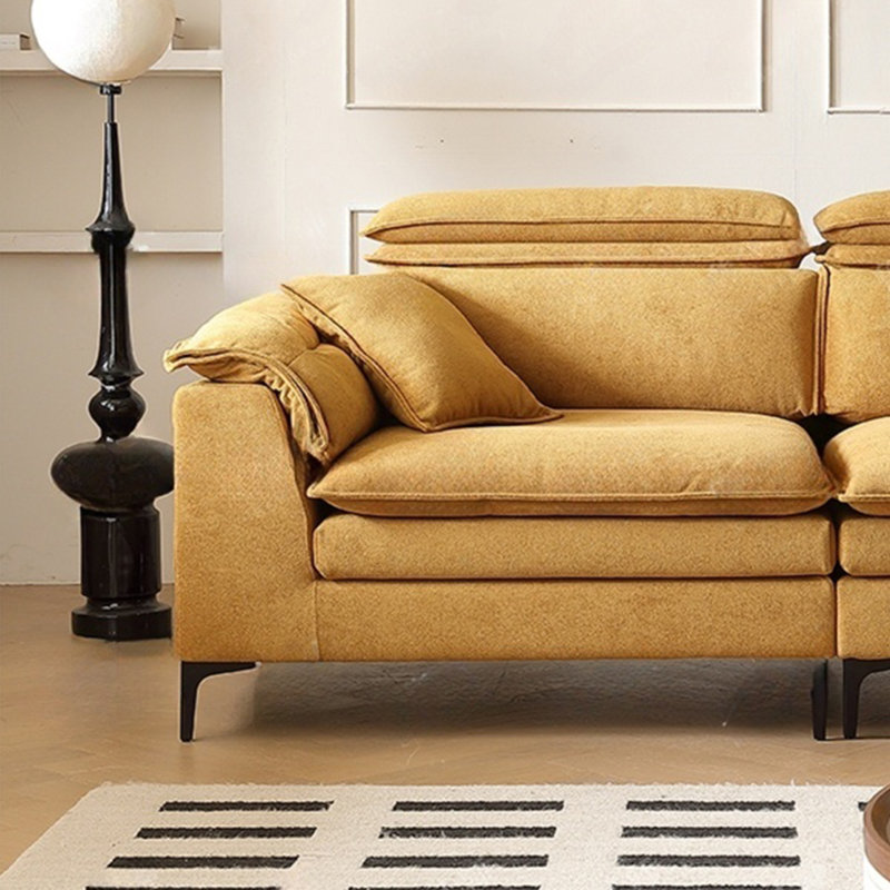 Canapé simple haut dossier moderne, H 35,43 po x l 118,11 po x P 39,37 po, 5
