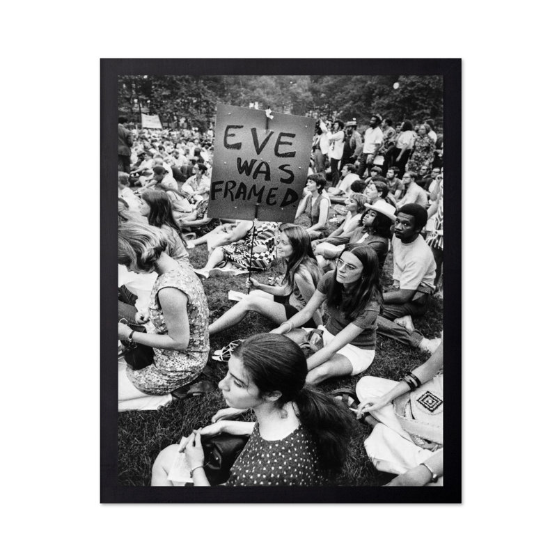 Eve a été encadrée, Black Framed, Poster, 11"H x 14"W
