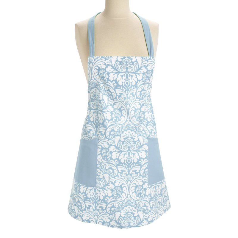 Tablier Angelia, Blanc / Bleu, Grand