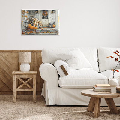 Plaque murale Rustic & Cozy Fall Porch, design par Creative Studio