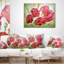 Coquelicots en blé - coussin à imprimé floral-29075951-29075952