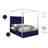 Porter Tufted Upholstered Canopy Bed-650833670-650833690