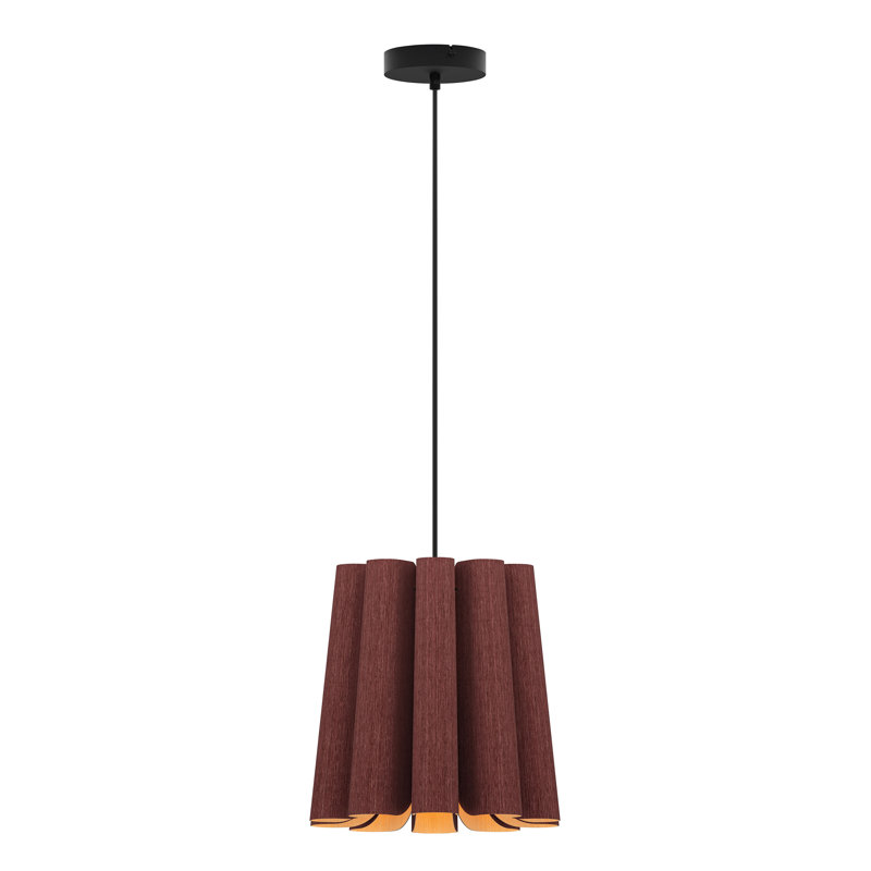 Lora Pendant, Violet, 11.8" H x 12.6" W x 12.6: D