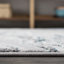 Tapis gris / turquoise Swirl-1694523740