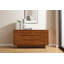 Commode double en bois massif à 6 tiroirs l 64 po Lacey-991058970