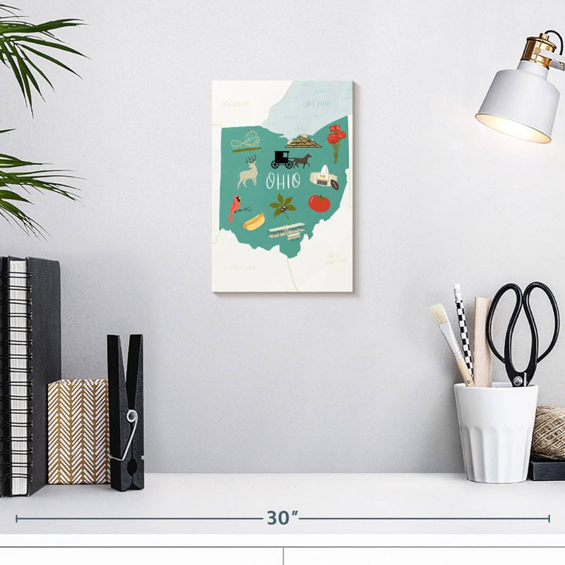 Ohio Icons, 12" H x 8" W