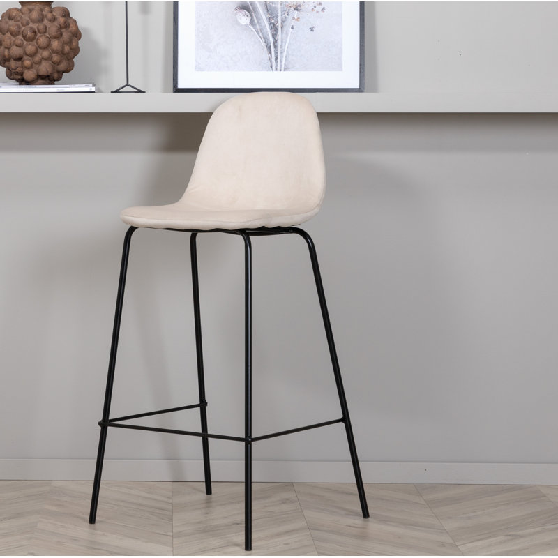 Santos Upholstered Counter Stool, White