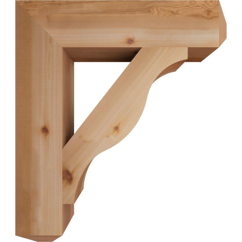 Support pour artisan Funston, H 32 po x l 5,5 po x P 28 po, Lisse, Cèdre rouge