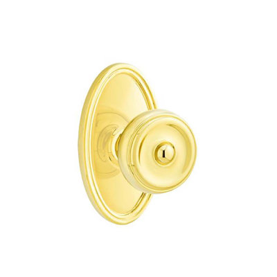 Ensemble de faux boutons Emtek avec bouton ovale Roestte et Waverly