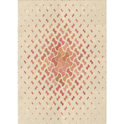 Tapis brun en laine