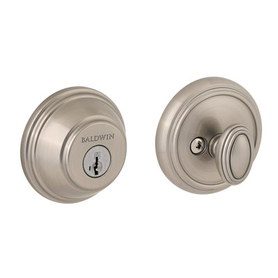 Prestige 380 Round Single Cylinder Deadbolt Featuring SmartKey® Security