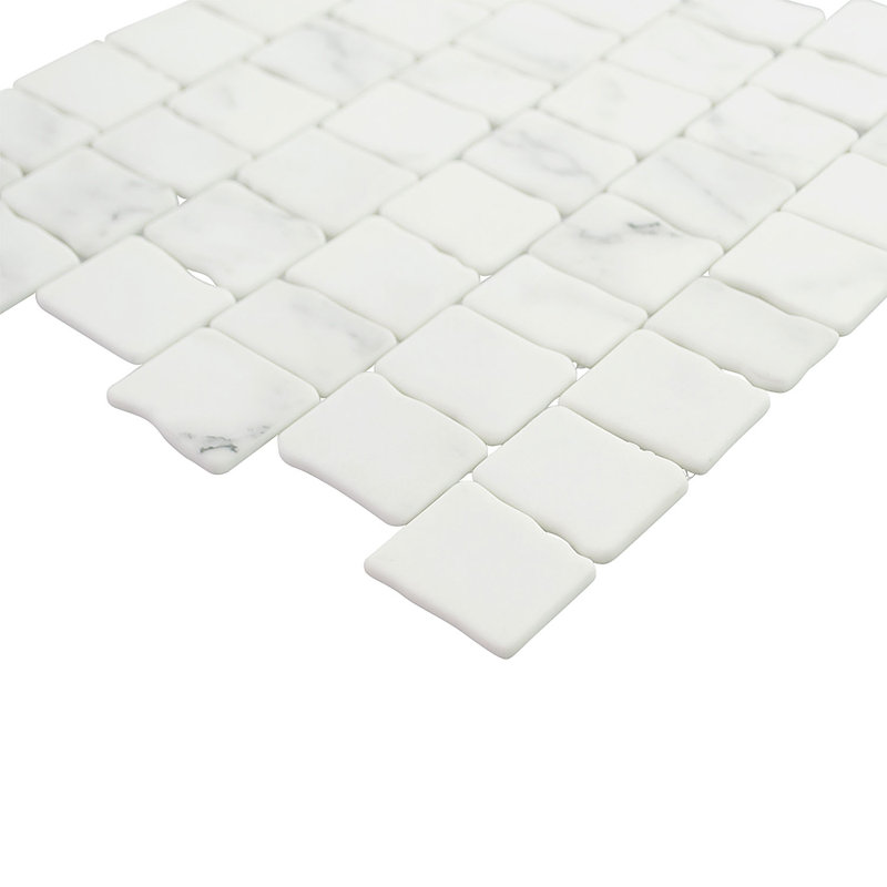 Carrelage mosaïque en verre recyclé mat Graeco-Roman, Tuf