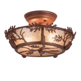 Leaf And Acorn 2 - Light Semi Flush Mount