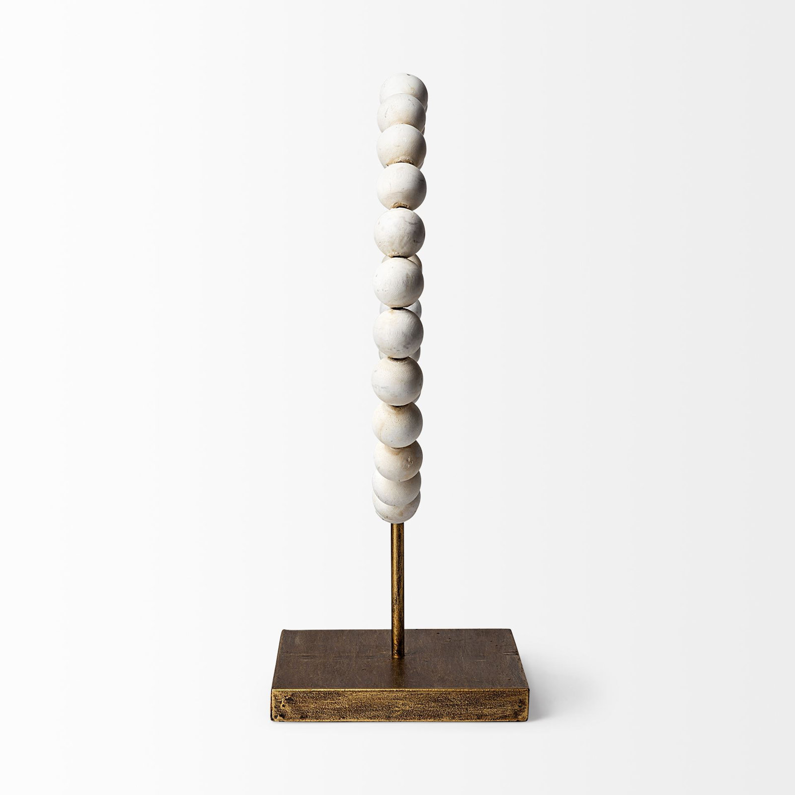 Shira Sculpture, Gold, 16" H x 6" W x 11" D