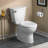 American Standard Cadet 1.28 Gallons GPF Round Comfort Height Floor Mounted Kit (Seat Not Included)-17520476-72265633-72265632