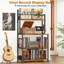 Support pour tourne-disque avec rangement en vinyle