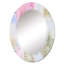 Mauve et bleu luxe abstrait fluide Art VI - miroir mural moderne-1430411977
