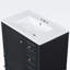 Meuble-lavabo de salle de bain avec lavabo, une porte avec tablette et trois tiroirs-1645366186
