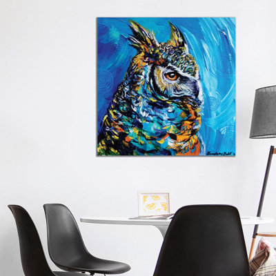 Eagle Owl by Lindsey Dahl - Wrapped Canvas Print