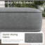 Layinsun Modern Aluminum Outdoor Modular Ottomans (set Of 2)-446969617-446969618
