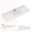 Comptoir de meuble-lavabo rectangulaire simple 48 po Quartz Stone