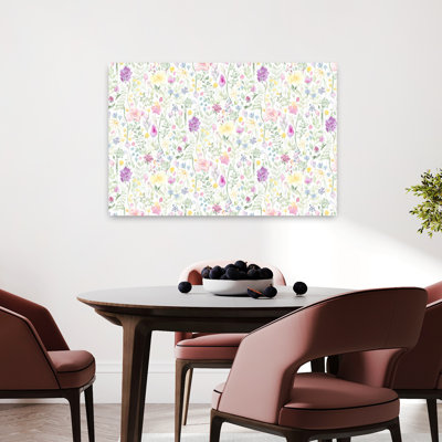 Contemporary Art Delicate Modern Abstract Nature Summer Wall Art 1 Piece Wrapped Canvas Wall Art