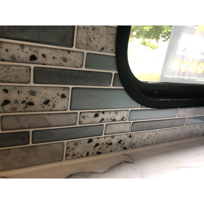 11.8'' W x 11.8'' L Vinyl Peel and Stick Subway Tile