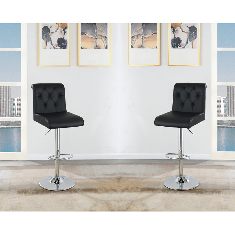 Tabouret de bar Maurkice, Noir, noir, noir, noir