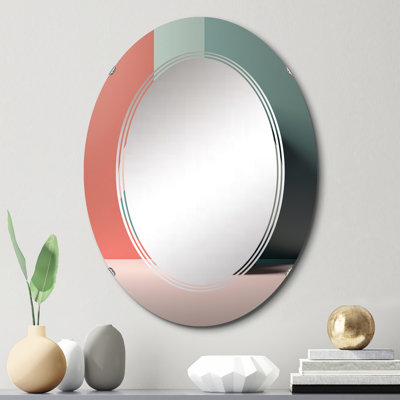 Anicetus - Miroir mural moderne ovale