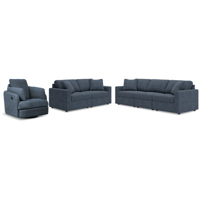 Canapé modulaire 3 pièces, causeuse modulaire 2 pièces et fauteuil inclinable pivotant Modmax