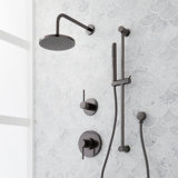 Lexia Pressure Balance Shower System with Slide Bar and Hand Shower