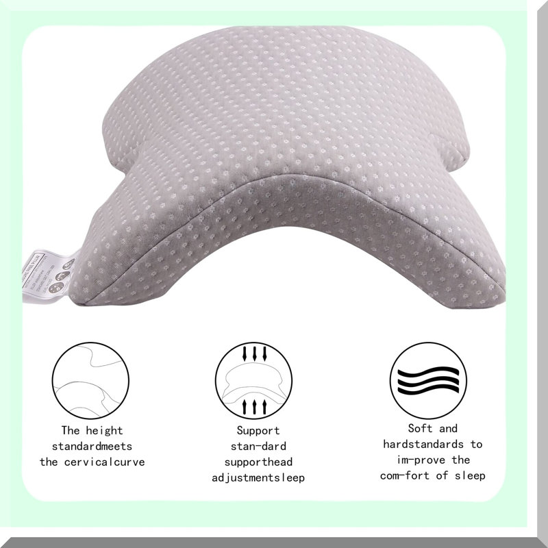 SleepEase Duo Comfort Pillow - Memory Foam Neck Support for Couples. Orthopedic Tunnel Pillow for Side, Back, Stomach Sleepers. Relieve Neck & Shoulder Pain.
