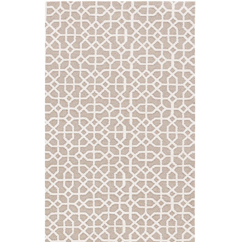 Tapis géométrique Makaylynn Performance Performance, Rectangle 5 pi x 7 pi
