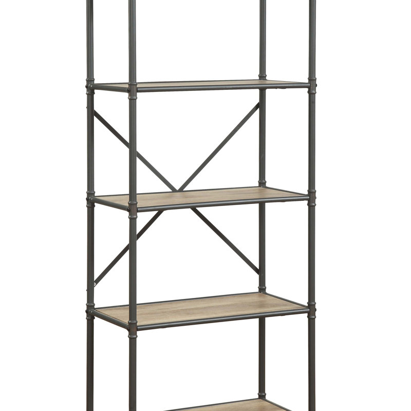 Bibliothèque Itzel, (5 tablettes) H 62,93 po x l 13,93 po x P 26,03 po