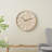 Cole And Grey Wood Distressed Wall Clock With Beaded Frame-283235380