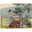 "On the Stile" par Winslow Homer - Art mural sur toile tendue avec châssis-289393846