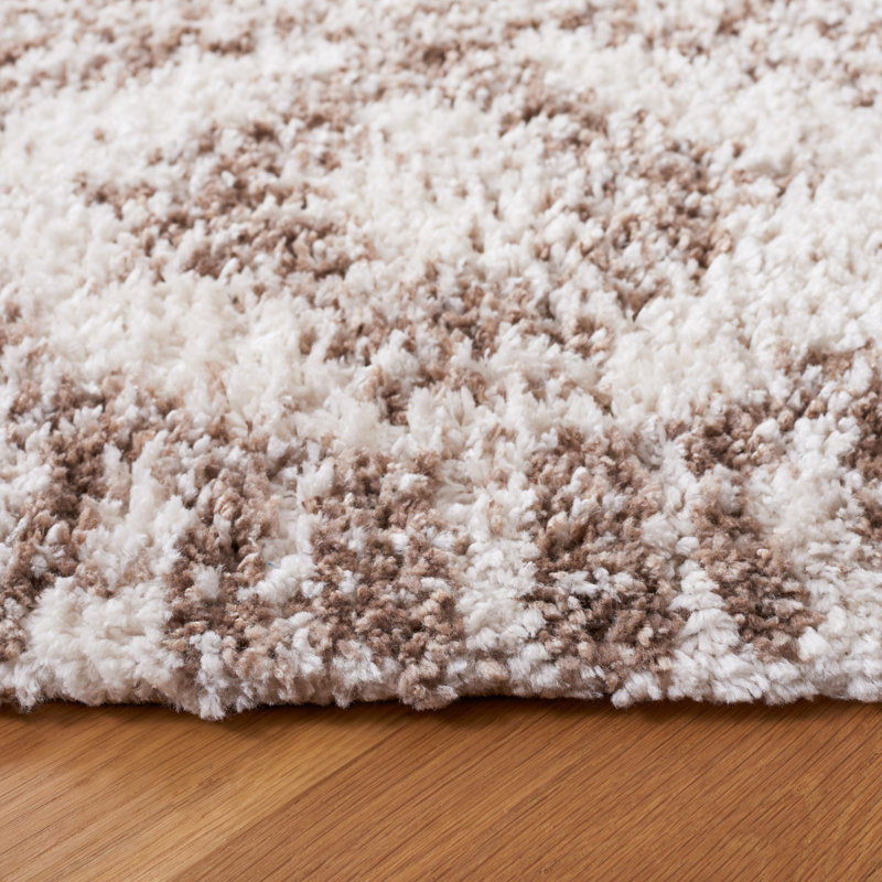 Jericho Shag Performance Moroccan Rug, Round 6'7"