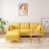 100 % polyester jaune est en rupture de stock