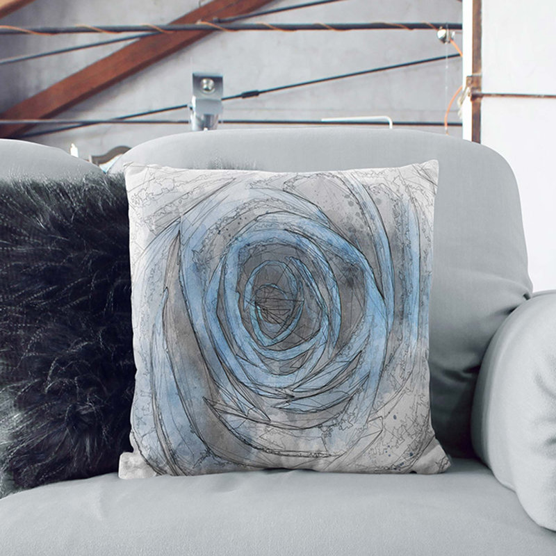 Square Throw Cushion, Stone, 40cm H x 40cm W x 15cm D
