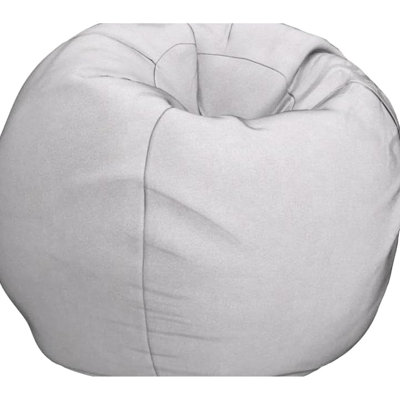 Gray Bean Bag - Versatile For Bedroom And Living Room Foam Filled Comfort Zone Cozy Removable Cover Convenience Comfortable Seating Option