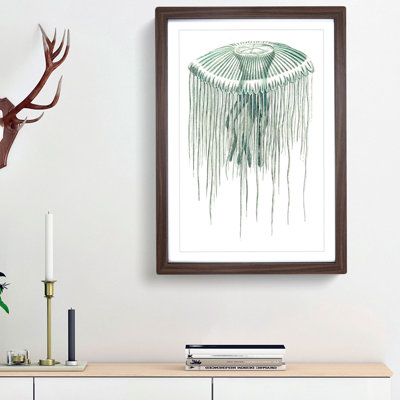 Green Jellyfish by George Shaw - Framed Print