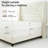 Queen Size White Diamond Bed Frame-78894864-78894876