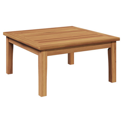 Garden Table 23.6X23.6X11.8 In Solid Wood Teak by Ebern Designs