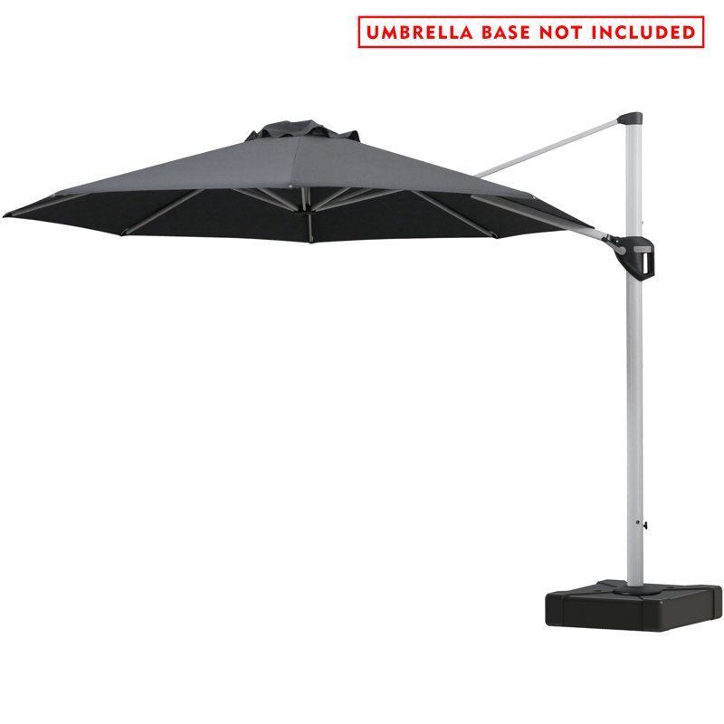 Parasol en porte-à-faux 11", gris